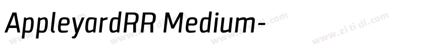 AppleyardRR Medium字体转换 AppleyardRR Medium字体转换